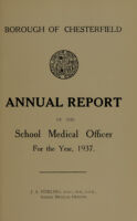 view [Report 1937] / School Medical Officer of Health, Chesterfield.