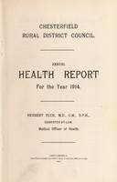 view [Report 1914] / Medical Officer of Health, Chesterfield R.D.C.