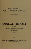 view [Report 1952] / Medical Officer of Health, Chesterfield R.D.C.