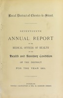 view [Report 1911] / Medical Officer of Health, Chester-le-Street R.D.C.