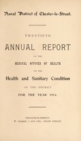 view [Report 1914] / Medical Officer of Health, Chester-le-Street R.D.C.