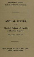 view [Report 1941] / Medical Officer of Health, Chester-le-Street R.D.C.