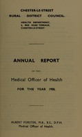 view [Report 1950] / Medical Officer of Health, Chester-le-Street R.D.C.