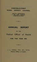 view [Report 1954] / Medical Officer of Health, Chester-le-Street R.D.C.