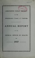 view [Report 1937] / Medical Officer of Health, Chesterton R.D.C.