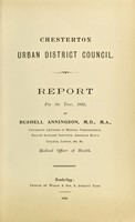 view [Report 1895] / Medical Officer of Health, Chesterton U.D.C.