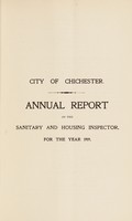 view [Report 1919] / Medical Officer of Health, Chichester City.