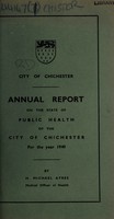 view [Report 1949] / Medical Officer of Health, Chichester City.