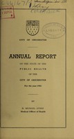 view [Report 1953] / Medical Officer of Health, Chichester City.