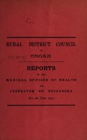 view [Report 1913] / Medical Officer of Health, Ongar R.D.C.