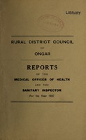 view [Report 1937] / Medical Officer of Health, Ongar R.D.C.