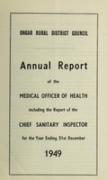 view [Report 1949] / Medical Officer of Health, Ongar R.D.C.