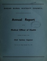 view [Report 1951] / Medical Officer of Health, Ongar R.D.C.