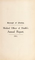 view [Report 1911] / Medical Officer of Health, Chorley Borough.