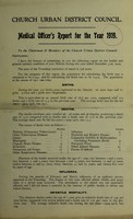 view [Report 1919] / Medical Officer of Health, Church U.D.C.