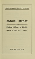 view [Report 1938] / Medical Officer of Health, Church U.D.C.