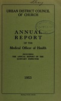 view [Report 1953] / Medical Officer of Health, Church U.D.C.