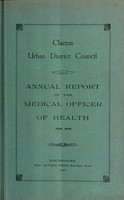 view [Report 1919] / Medical Officer of Health, Clacton U.D.C.