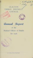 view [Report 1956] / Medical Officer of Health, Clacton U.D.C.
