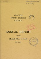 view [Report 1959] / Medical Officer of Health, Clacton U.D.C.
