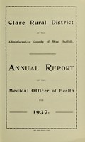 view [Report 1937] / Medical Officer of Health, Clare R.D.C.