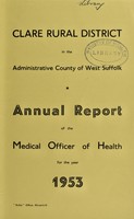 view [Report 1953] / Medical Officer of Health, Clare R.D.C.