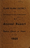 view [Report 1954] / Medical Officer of Health, Clare R.D.C.