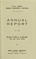 view [Report 1954] / Medical Officer of Health, Clay Cross U.D.C.