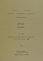 view [Report 1958] / Medical Officer of Health, Clay Cross U.D.C.