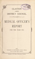 view [Report 1915] / Medical Officer of Health, Clayton U.D.C.