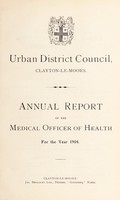 view [Report 1904] / Medical Officer of Health, Clayton-le-Moors U.D.C.