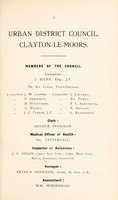 view [Report 1910] / Medical Officer of Health, Clayton-le-Moors U.D.C.