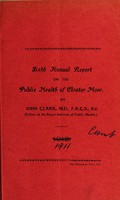 view [Report 1911] / Medical Officer of Health, Cleator Moor U.D.C.