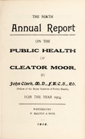 view [Report 1914] / Medical Officer of Health, Cleator Moor U.D.C.