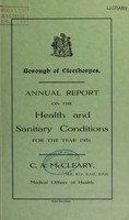 view [Report 1951] / Medical Officer of Health, Cleethorpes Borough.