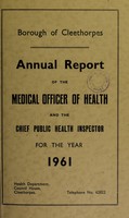 view [Report 1961] / Medical Officer of Health, Cleethorpes Borough.