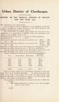 view [Report 1920] / Medical Officer of Health, Cleethorpes U.D.C.