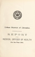 view [Report 1914] / Medical Officer of Health, Clevedon U.D.C.