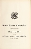 view [Report 1915] / Medical Officer of Health, Clevedon U.D.C.