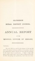 view [Report 1910] / Medical Officer of Health, Clitheroe R.D.C.