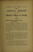 view [Report 1915] / Medical Officer of Health, Clitheroe U.D.C. / Borough.