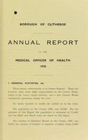 view [Report 1936] / Medical Officer of Health, Clitheroe U.D.C. / Borough.