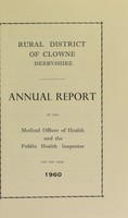 view [Report 1960] / Medical Officer of Health, Clowne / Clown R.D.C.