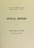 view [Report 1972] / Medical Officer of Health, Clun & Bishops Castle R.D.C.