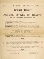 view [Report 1908] / Medical Officer of Health, Clutton R.D.C.