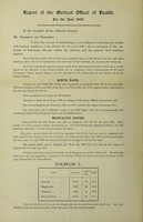 view [Report 1909] / Medical Officer of Health, Coalville U.D.C.