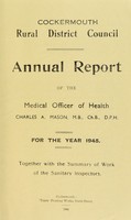 view [Report 1945] / Medical Officer of Health, Cockermouth R.D.C.