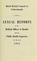 view [Report 1963] / Medical Officer of Health, Cockermouth R.D.C.