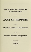 view [Report 1969] / Medical Officer of Health, Cockermouth R.D.C.