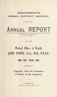 view [Report 1911] / Medical Officer of Health, Cockermouth U.D.C.